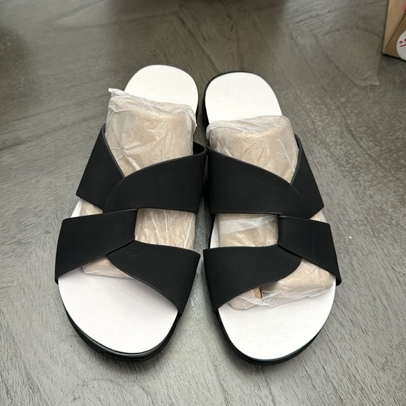 Naturalizer Genn-Flight Womens Faux Leather Slip On Slide Sandals (WIDE) - Picture 4 of 7